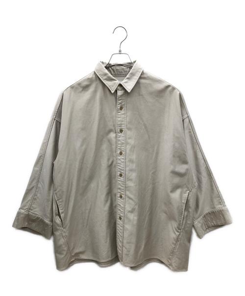Graphpaper（グラフペーパー）Graphpaper (グラフペーパー) シャツジャケット Light Moleskin Yoke Sleeve Shirt ベージュ サイズ:Fの古着・服飾アイテム