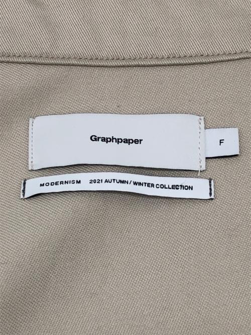 Graphpaper（グラフペーパー）Graphpaper (グラフペーパー) シャツジャケット Light Moleskin Yoke Sleeve Shirt ベージュ サイズ:Fの古着・服飾アイテム