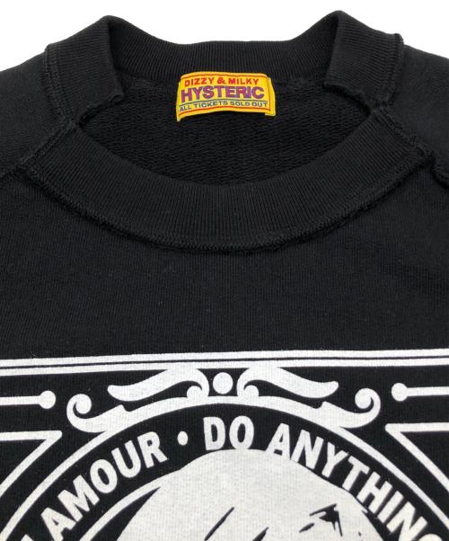Hysteric Glamour（ヒステリックグラマー）Hysteric Glamour (ヒステリックグラマー) PAINTING GIRL オーバーサイズスウェット 22AW ブラック サイズ:FREEの古着・服飾アイテム
