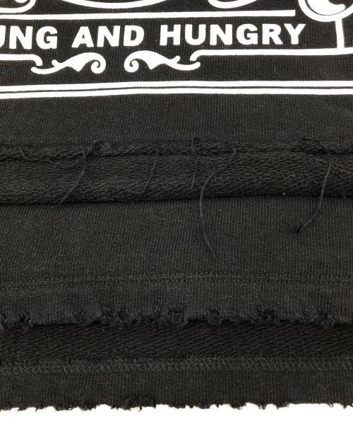 Hysteric Glamour（ヒステリックグラマー）Hysteric Glamour (ヒステリックグラマー) PAINTING GIRL オーバーサイズスウェット 22AW ブラック サイズ:FREEの古着・服飾アイテム