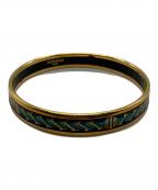 HERMESエルメス）の古着「エマイユPM」｜ゴールド×ネイビー