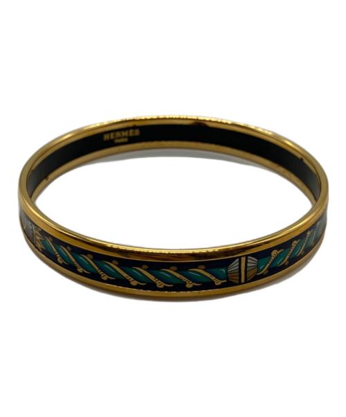 HERMES（エルメス）HERMES (エルメス) エマイユPM ゴールド×ネイビーの古着・服飾アイテム