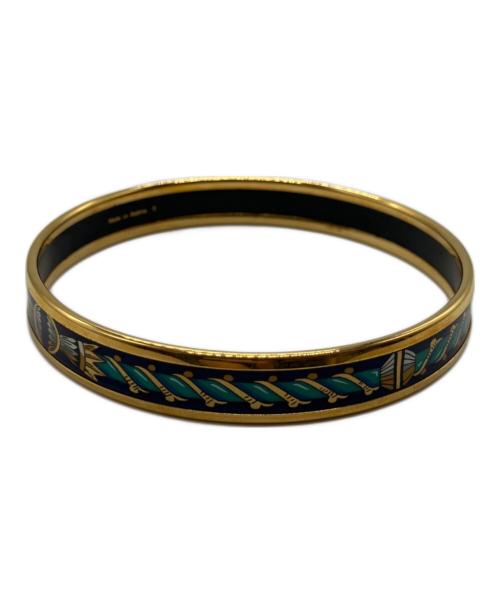 HERMES（エルメス）HERMES (エルメス) エマイユPM ゴールド×ネイビーの古着・服飾アイテム