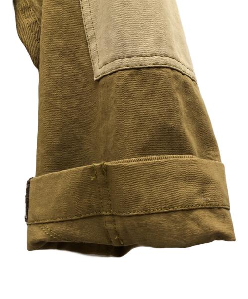 AVIREX Belle（アヴィレックス ベル）AVIREX Belle (アヴィレックス ベル) BDU CHECK REMAKE SHORT SHIRT カーキ サイズ:FREEの古着・服飾アイテム