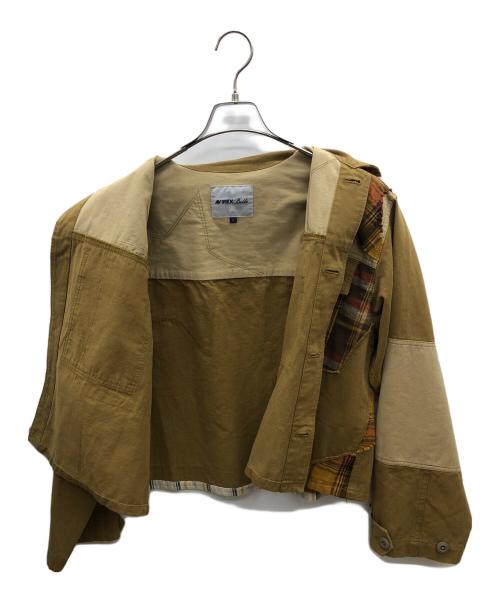 AVIREX Belle（アヴィレックス ベル）AVIREX Belle (アヴィレックス ベル) BDU CHECK REMAKE SHORT SHIRT カーキ サイズ:FREEの古着・服飾アイテム