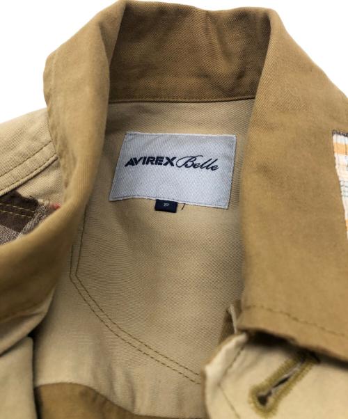 AVIREX Belle（アヴィレックス ベル）AVIREX Belle (アヴィレックス ベル) BDU CHECK REMAKE SHORT SHIRT カーキ サイズ:FREEの古着・服飾アイテム