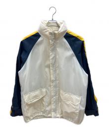 POLO JEANS CO.（ポロジーンズカンパニー）の古着「ナイロンジャケット RALPH LAUREN 古着」｜ホワイト×イエロー×ネイビー