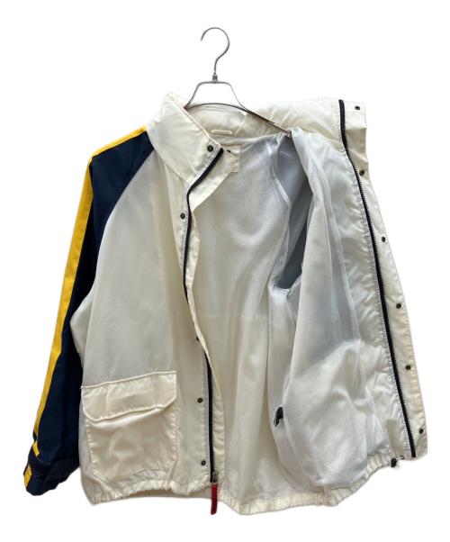 POLO JEANS CO.（ポロジーンズカンパニー）POLO JEANS CO. (ポロジーンズカンパニー) ナイロンジャケット RALPH LAUREN 古着 ホワイト×イエロー×ネイビー サイズ:Ｍの古着・服飾アイテム