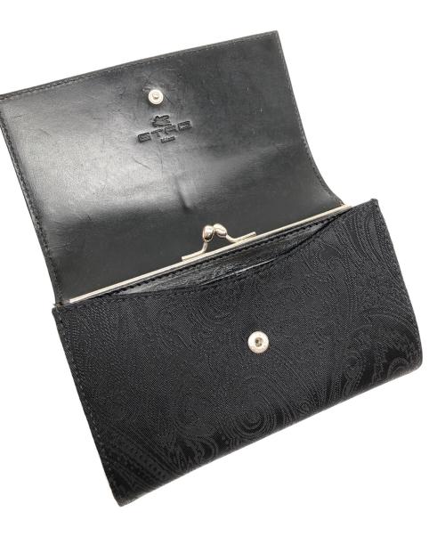 ETRO（エトロ）ETRO (エトロ) 財布　がま口 ブラックの古着・服飾アイテム