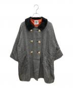 MARY QUANTマリークヮント）の古着「ダブルコート」｜ブラック×ホワイト