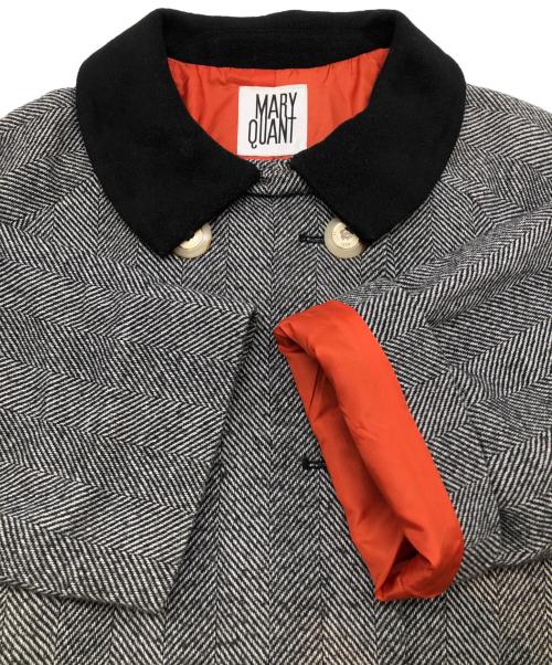 MARY QUANT（マリークヮント）MARY QUANT (マリークヮント) ダブルコート ブラック×ホワイト サイズ:M（38）の古着・服飾アイテム
