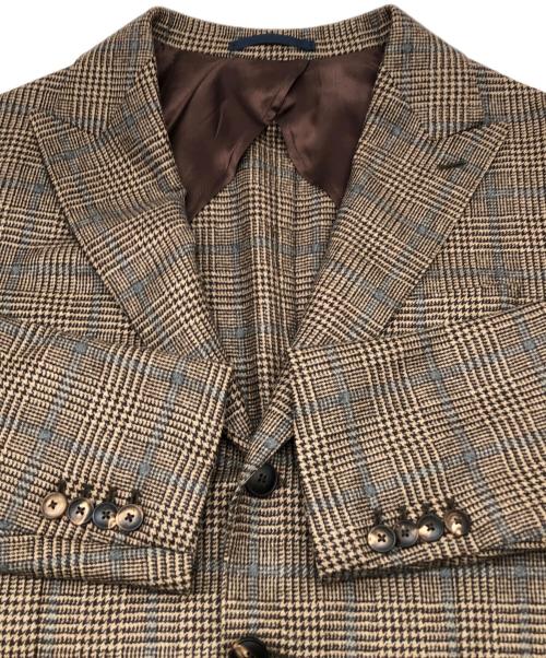 BARBA（バルバ）BARBA (バルバ) 3Bテーラードジャケット ブラウン サイズ:50の古着・服飾アイテム