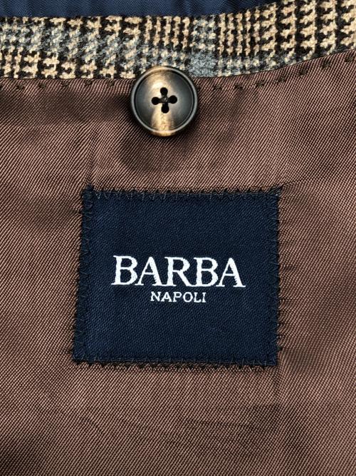 BARBA（バルバ）BARBA (バルバ) 3Bテーラードジャケット ブラウン サイズ:50の古着・服飾アイテム