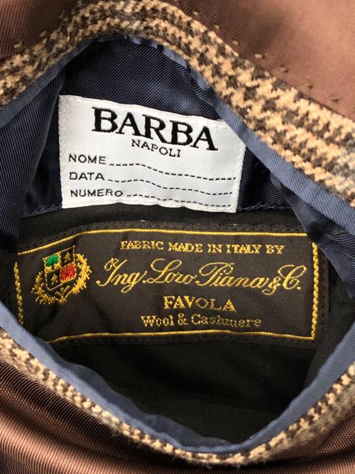 BARBA（バルバ）BARBA (バルバ) 3Bテーラードジャケット ブラウン サイズ:50の古着・服飾アイテム
