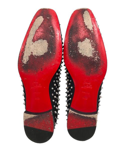 Christian Louboutin（クリスチャン・ルブタン）Christian Louboutin (クリスチャン・ルブタン) ビジュースタッズスリッポン　ダンデライオン フラットッキャンバス ブラック サイズ:44 1/2の古着・服飾アイテム