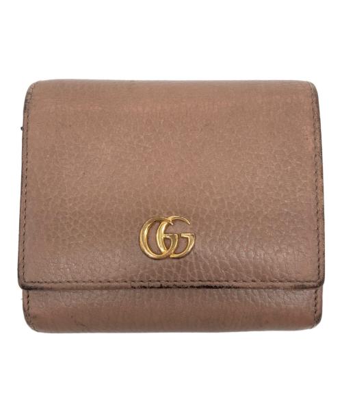 GUCCI（グッチ）GUCCI (グッチ) ダブルG バイカラー アッシュピンクの古着・服飾アイテム