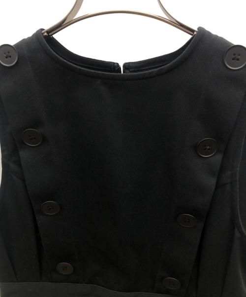 foufou（フーフー）foufou (フーフー) アメリカメディカルノースリーブドレス ブラック 未使用品の古着・服飾アイテム