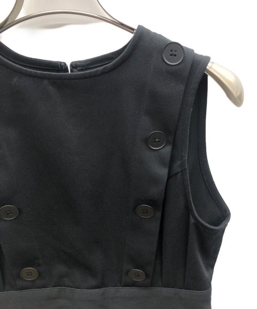 foufou（フーフー）foufou (フーフー) アメリカメディカルノースリーブドレス ブラック 未使用品の古着・服飾アイテム