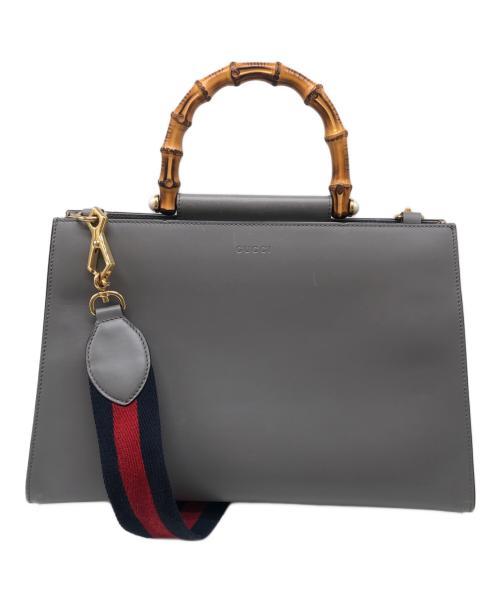 GUCCI（グッチ）GUCCI (グッチ)  ニムフェア バンブー  グレーの古着・服飾アイテム