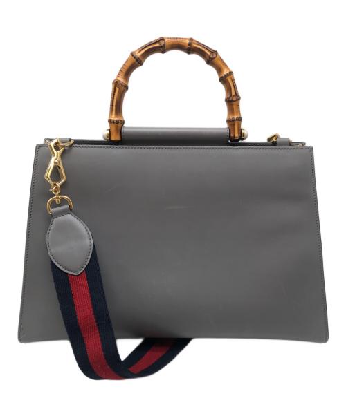 GUCCI（グッチ）GUCCI (グッチ)  ニムフェア バンブー  グレーの古着・服飾アイテム