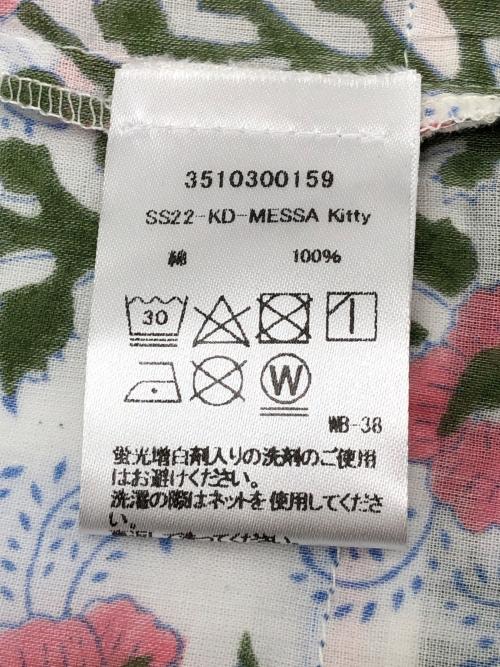 SZ Blockprints（エスゼットブロックプリント）SZ Blockprints (エスゼットブロックプリント) ワンピース ホワイト×ブルー サイズ:Sの古着・服飾アイテム