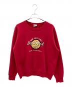 LEEリー）の古着「90s刺繍スウェット　Hard Rock CAFE　USA製　古着」｜レッド