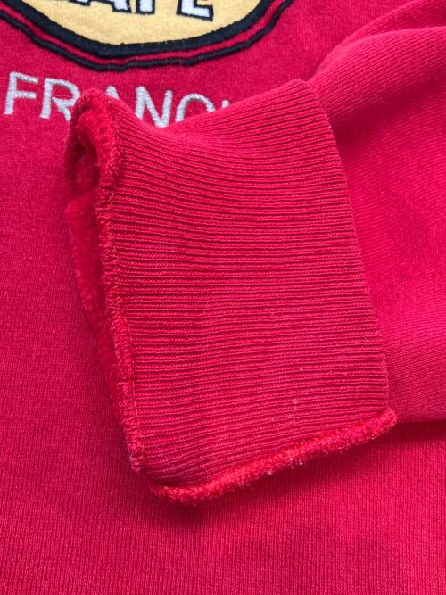 LEE（リー）LEE (リー) 90s刺繍スウェット　Hard Rock CAFE　USA製　古着 レッド サイズ:XLの古着・服飾アイテム