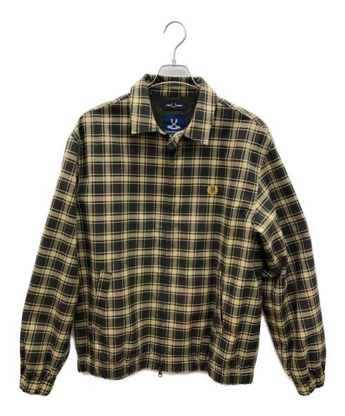 FRED PERRY（フレッドペリー）FRED PERRY (フレッドペリー) ジャケット ベージュ×ブラウン サイズ:Lの古着・服飾アイテム