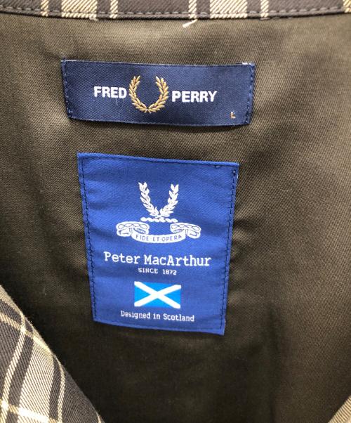 FRED PERRY（フレッドペリー）FRED PERRY (フレッドペリー) ジャケット ベージュ×ブラウン サイズ:Lの古着・服飾アイテム