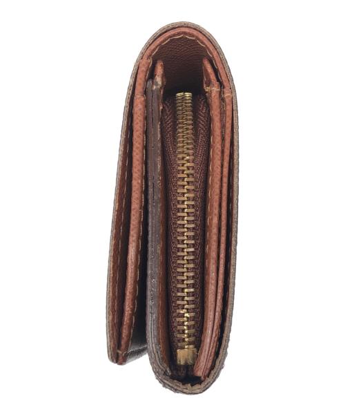 LOUIS VUITTON（ルイ ヴィトン）LOUIS VUITTON (ルイ ヴィトン) 2つ折り財布　モノグラム　ポルトフォイユ・トレゾール ブラウンの古着・服飾アイテム