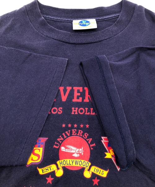 UNIVERSAL STUDIOS（ユニバーサル・スタジオ）UNIVERSAL STUDIOS (ユニバーサル・スタジオ) 90sプリントTシャツ USA製 古着 ネイビー サイズ:XLの古着・服飾アイテム