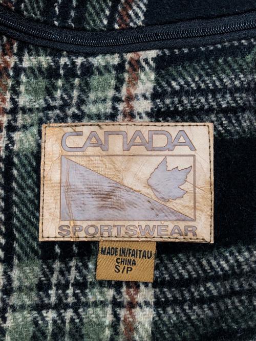 canada sportswear（カナダ スポーツウェア）canada sportswear (カナダ スポーツウェア) 90sオイルドジャケット ブラウン サイズ:Sの古着・服飾アイテム