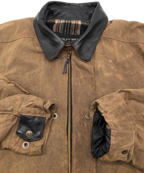canada sportswear（カナダ スポーツウェア）canada sportswear (カナダ スポーツウェア) 90sオイルドジャケット ブラウン サイズ:Sの古着・服飾アイテム