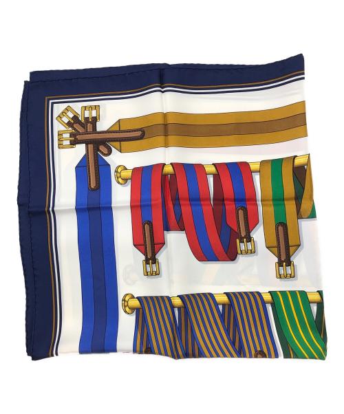 HERMES（エルメス）HERMES (エルメス) J.METZ ホワイト×ネイビーの古着・服飾アイテム