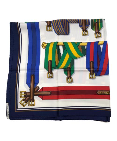 HERMES（エルメス）HERMES (エルメス) J.METZ ホワイト×ネイビーの古着・服飾アイテム