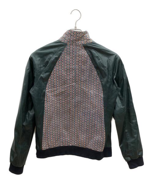 02DERIV（ツーディライヴ）02DERIV (ツーディライヴ) レザージャケット グリーン サイズ:2(M)の古着・服飾アイテム