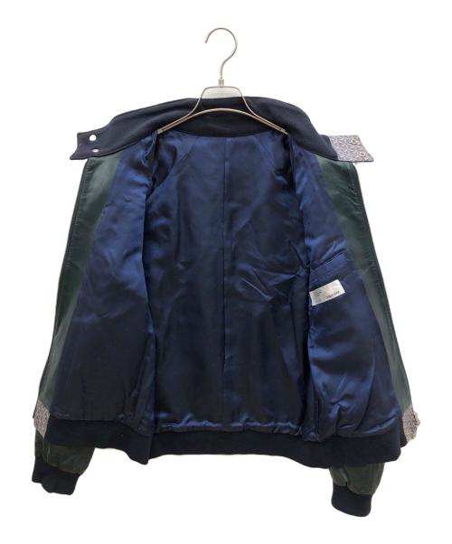 02DERIV（ツーディライヴ）02DERIV (ツーディライヴ) レザージャケット グリーン サイズ:2(M)の古着・服飾アイテム