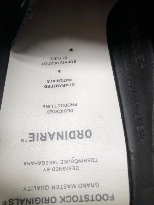 FOOTSTOCK ORIGINALS（フットストックオリジナルズ）FOOTSTOCK ORIGINALS (フットストックオリジナルズ) フットストックオリジナルズ ブラック サイズ:9(27cm)の古着・服飾アイテム