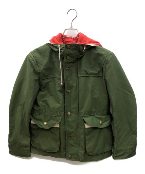 BURBERRY BLACK LABEL（バーバリーブラックレーベル）BURBERRY BLACK LABEL (バーバリーブラックレーベル) マウンテンパーカー カーキ×レッド サイズ:Mの古着・服飾アイテム