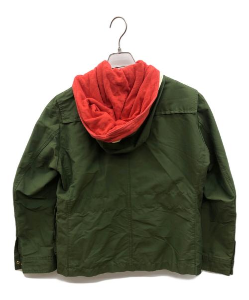 BURBERRY BLACK LABEL（バーバリーブラックレーベル）BURBERRY BLACK LABEL (バーバリーブラックレーベル) マウンテンパーカー カーキ×レッド サイズ:Mの古着・服飾アイテム