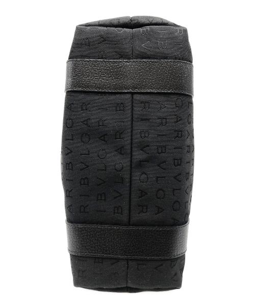 BVLGARI（ブルガリ）BVLGARI (ブルガリ) トートバッグ　ロゴマニア　ポーチ付 ブラックの古着・服飾アイテム