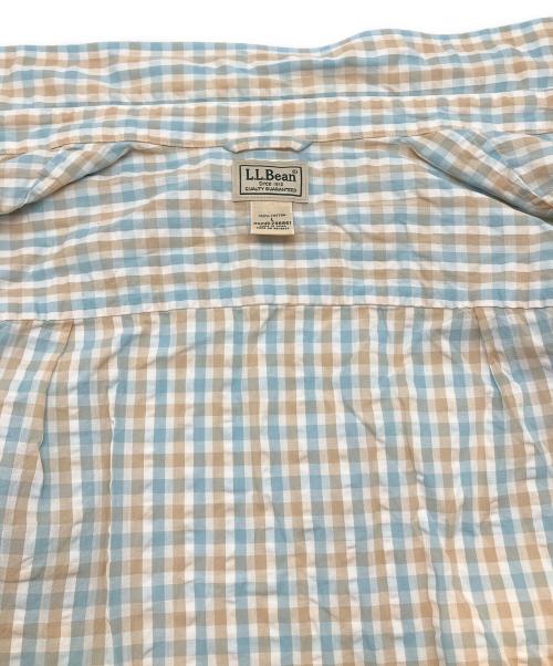 L.L.Bean（エルエルビーン）L.L.Bean (エルエルビーン) 00sチェックシャツ　古着 ホワイト×ブルー×ブラウン サイズ:Lの古着・服飾アイテム