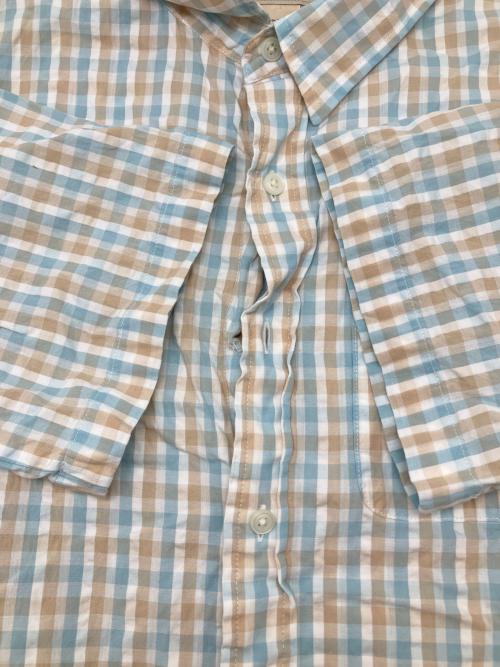 L.L.Bean（エルエルビーン）L.L.Bean (エルエルビーン) 00sチェックシャツ　古着 ホワイト×ブルー×ブラウン サイズ:Lの古着・服飾アイテム