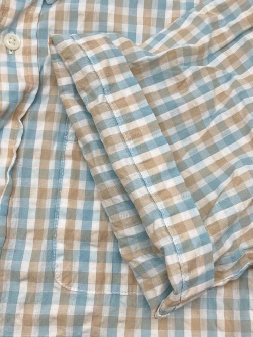 L.L.Bean（エルエルビーン）L.L.Bean (エルエルビーン) 00sチェックシャツ　古着 ホワイト×ブルー×ブラウン サイズ:Lの古着・服飾アイテム