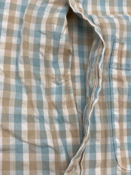 L.L.Bean（エルエルビーン）L.L.Bean (エルエルビーン) 00sチェックシャツ　古着 ホワイト×ブルー×ブラウン サイズ:Lの古着・服飾アイテム