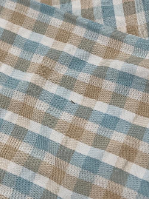 L.L.Bean（エルエルビーン）L.L.Bean (エルエルビーン) 00sチェックシャツ　古着 ホワイト×ブルー×ブラウン サイズ:Lの古着・服飾アイテム