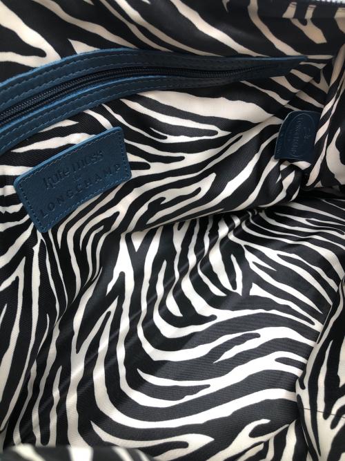 LONGCHAMP（ロンシャン）LONGCHAMP (ロンシャン) ハンドバッグ　クロコ型押し グリーンの古着・服飾アイテム