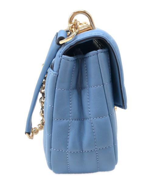 MICHAEL KORS（マイケル・コース）MICHAEL KORS (マイケルコース) チェーンショルダーバッグ　キルティングデザイン スカイブルーの古着・服飾アイテム