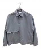 BEAMSビームス）の古着「変形シャツ」｜アッシュブルー