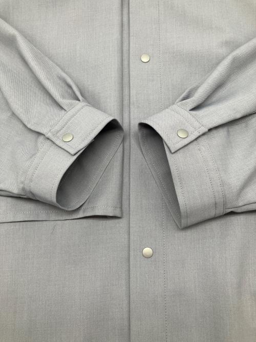 BEAMS（ビームス）BEAMS (ビームス) 変形シャツ アッシュブルー サイズ:Lの古着・服飾アイテム